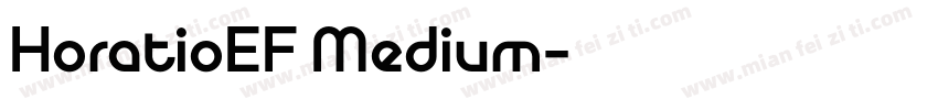 HoratioEF Medium字体转换